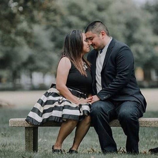 Dr. Diana Vazquez with her husband Joel